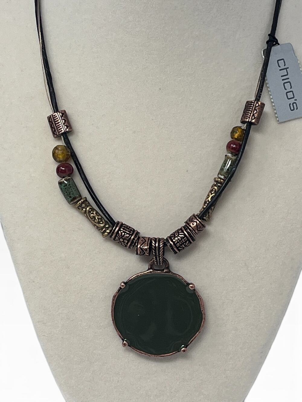 Chico’s Abilene Reversible Pendant Necklace NWT $68